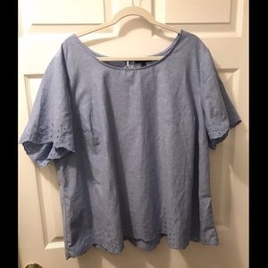 Lane Bryant Chambray Top Size 22/24